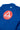 Close-up of blue Gracie Barra Axis Kimono by adidas back showing large Red Shield logo and adidas mark below the collar