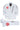 White AXIS Kimono by adidas for Gracie Barra with red Barra Shield on the jacket chest, gray adidas sleeve stripes, and matching white pants with red shield logo on a white background.