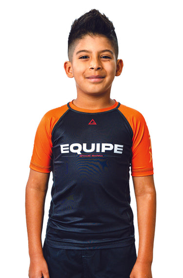 GB Edition S/S Youth Ranked Rashguard - Orange - GB Wear Australia