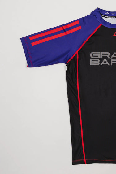 III Stripes Ranked Rashguard by adidas - Purple