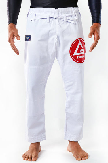 GB Fitted Gi Pants - White - GB Wear Australia