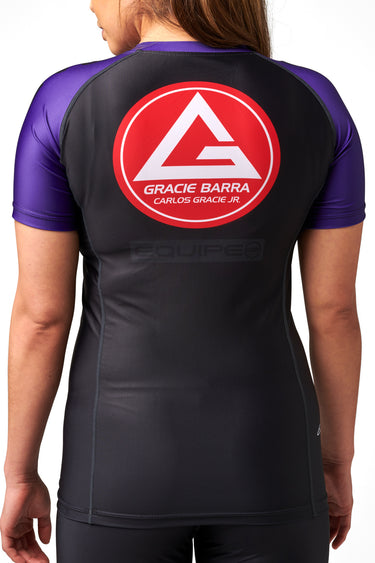 GB Edition S/S Womens Ranked Rashguard - Purple - GB Wear Australia