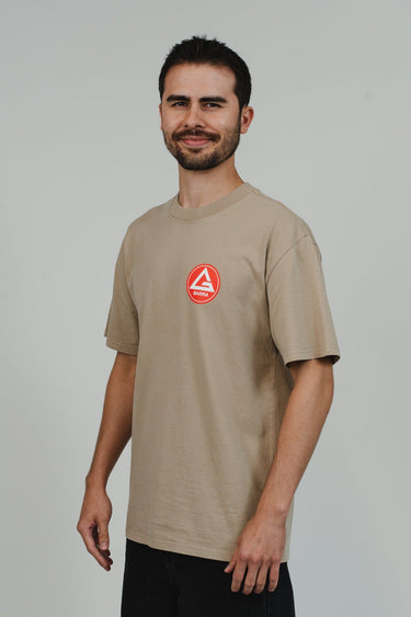 Red Shield Elite Mens Tee - Sand