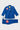 Blue Continuum Kimono by VG Jiu-Jitsu gi laid flat, jacket front with red Barra chest patch and GRACIE BARRA lapel embroidery, plus gi pants.
