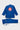 Back of the blue Continuum Kimono by VG gi, jacket with red Gracie Barra Carlos Gracie Jr. patch and pants with tonal VANGUARD leg embroidery.