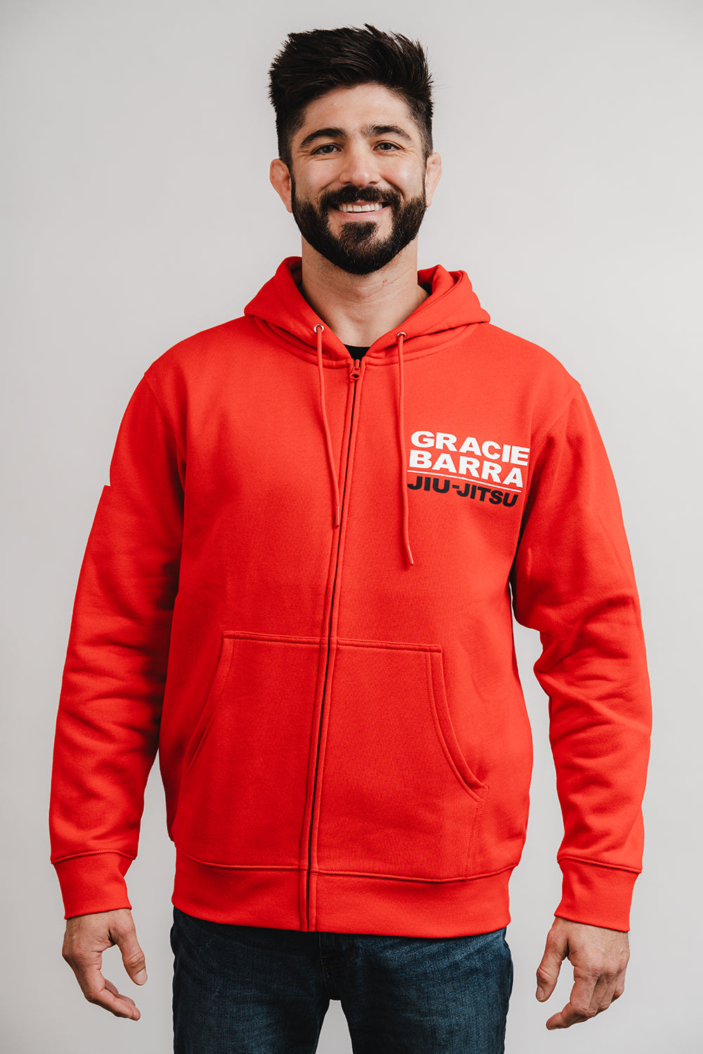 GB Comp Team Zip Hoodie by Adidas - Red