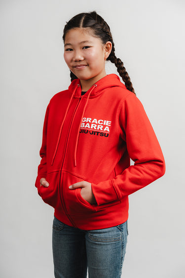 GB Comp Team Youth Zip Hoodie by Adidas - Red