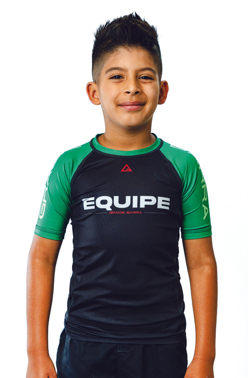 GB Edition S/S Youth Ranked Rashguard - Green - GB Wear Australia