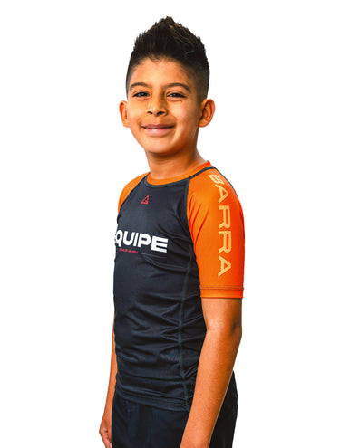 GB Edition S/S Youth Ranked Rashguard - Orange - GB Wear Australia