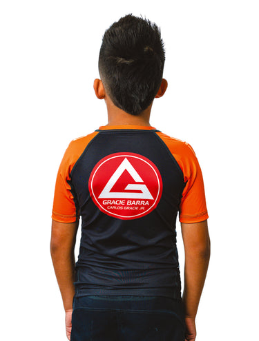 GB Edition S/S Youth Ranked Rashguard - Orange - GB Wear Australia