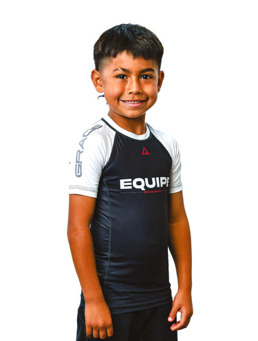 GB Edition S/S Youth Ranked Rashguard - White - GB Wear Australia