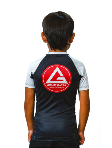 GB Edition S/S Youth Ranked Rashguard - White - GB Wear Australia