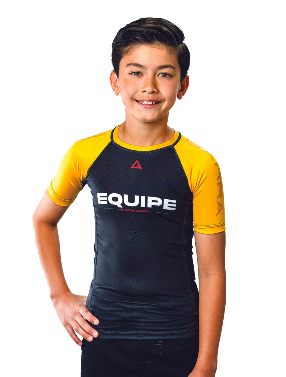 GB Edition S/S Youth Ranked Rashguard - Yellow - GB Wear Australia
