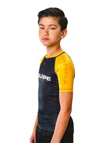 GB Edition S/S Youth Ranked Rashguard - Yellow - GB Wear Australia