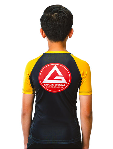 GB Edition S/S Youth Ranked Rashguard - Yellow - GB Wear Australia