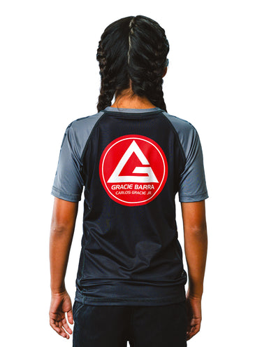 GB Edition S/S Youth Ranked Rashguard - Grey - GB Wear Australia