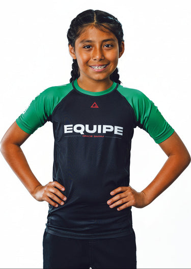 GB Edition S/S Youth Ranked Rashguard - Green - GB Wear Australia