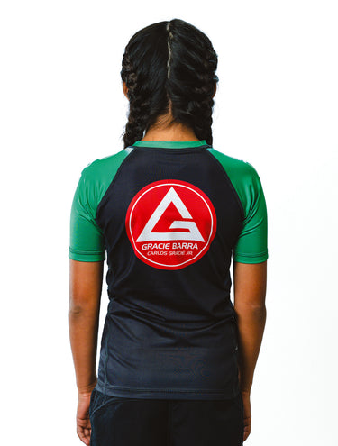 GB Edition S/S Youth Ranked Rashguard - Green - GB Wear Australia