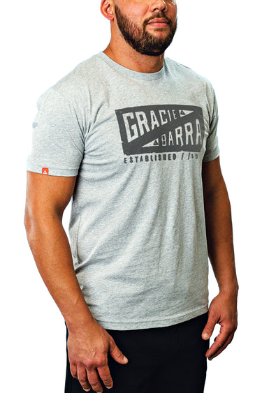 GB Pennant Tee - Light Grey