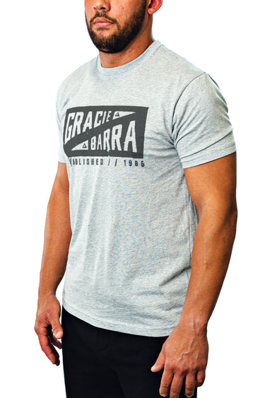 GB Pennant Tee - Light Grey