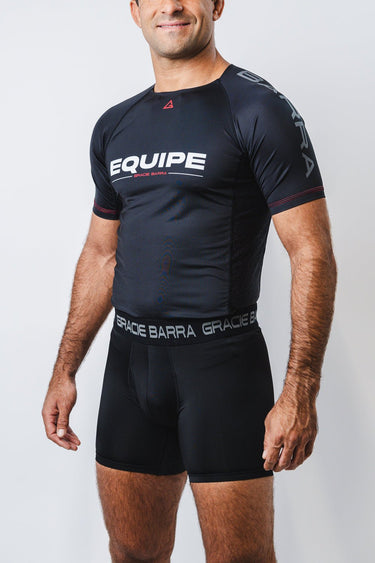 GB Essentials Mens 6" Compression Shorts Multipack - Black