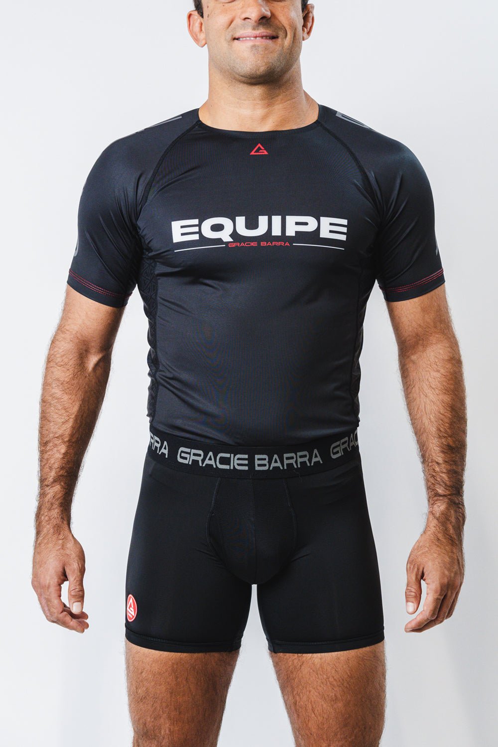 GB Essentials Mens 6" Compression Shorts Multipack - Black