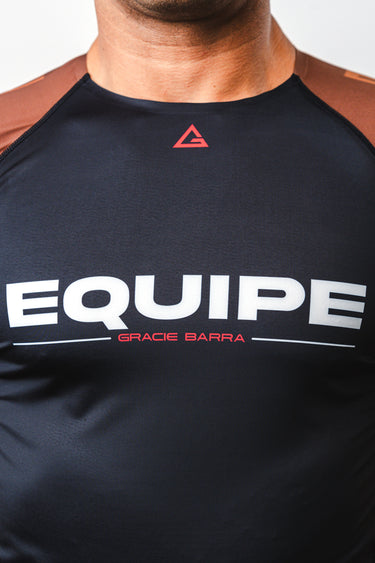 GB Essentials Long Sleeve Ranked Rashguard - Brown