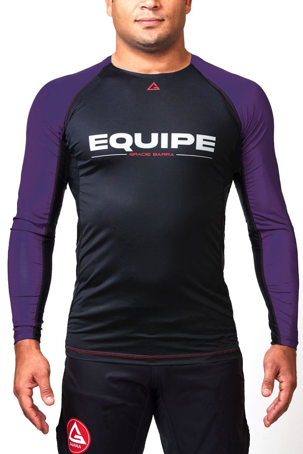GB Essentials Long Sleeve Ranked Rashguard - Purple