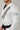 GB1 Kimono - White - lapel and sleeve patch detail