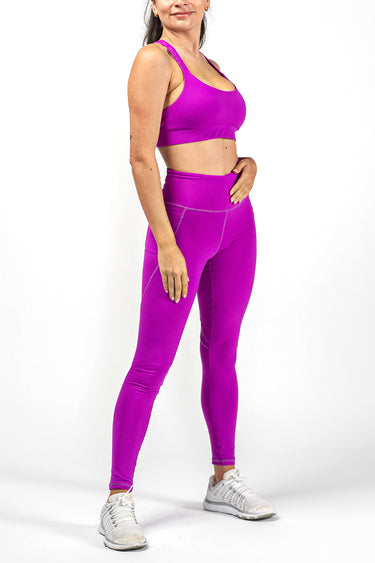 GB Elevate High Waist Leggings - Purple - GB Wear Australia