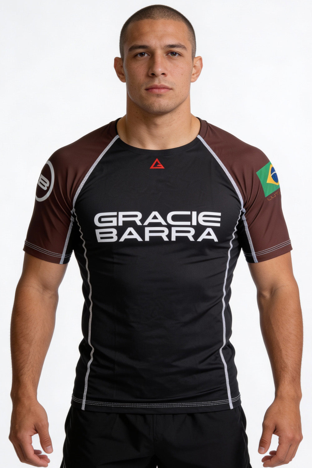 Lutador Shortsleeve Ranked Rashguard - Brown