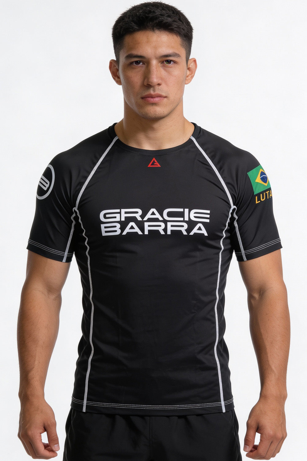 Lutador Shortsleeve Ranked Rashguard - Black