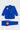 Blue Gracie Barra Ripstop Lightweight Kimono jacket and pants laid flat, showing red GB chest patch and shoulder embroidery