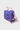 Purple Sakura Kids Lunchbox front view showing floral pattern, Pink Gracie Barra logo and front zippered pocket