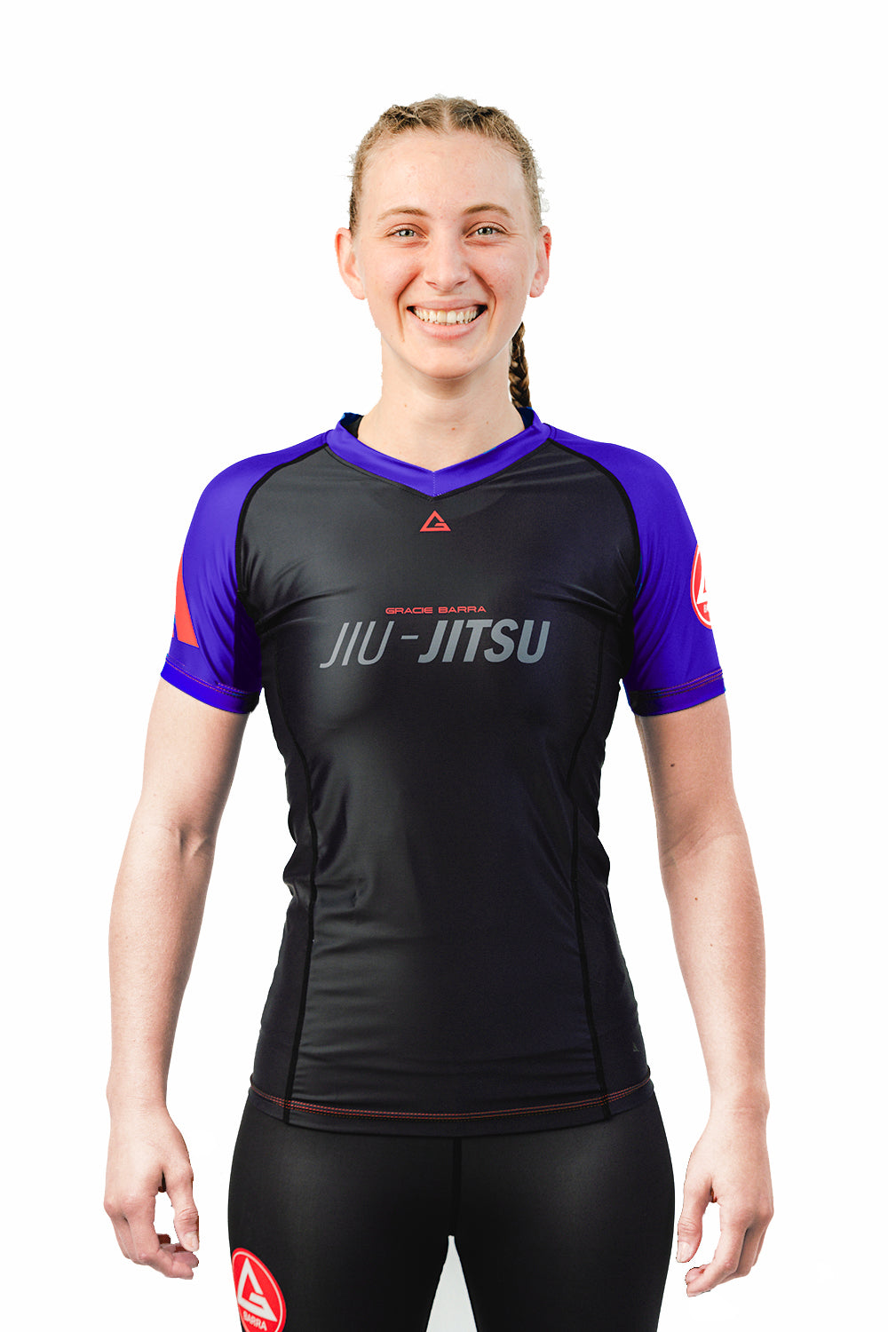 GB Performance S/S Womens Ranked Rashguard by Adidas - Purple