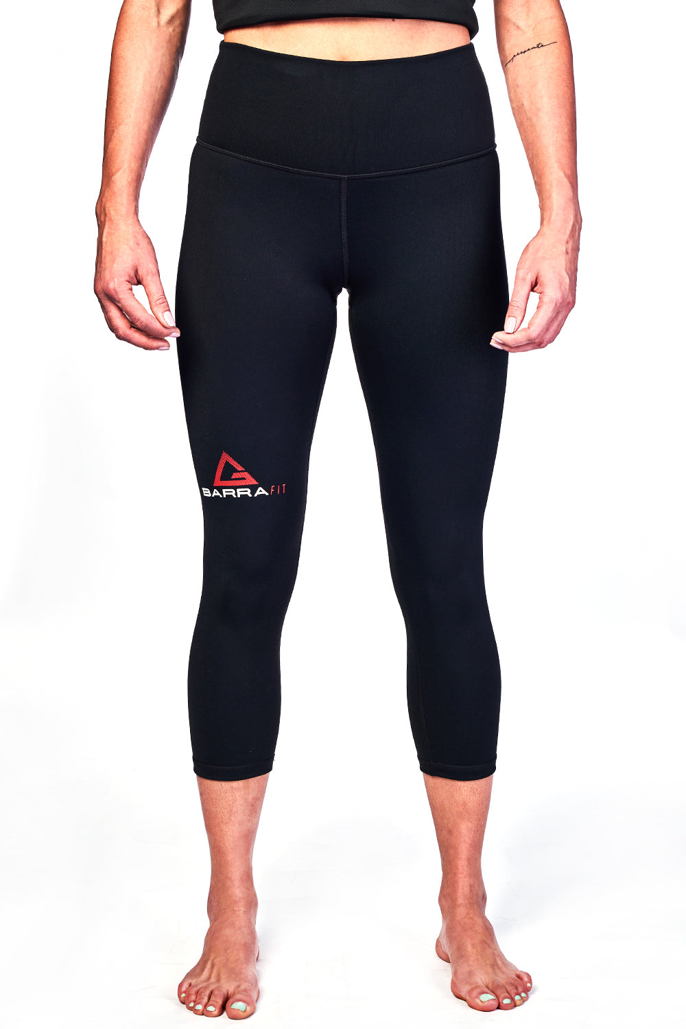 BARRA FIT Womens 3/4 Legging - Black - GB Wear Australia