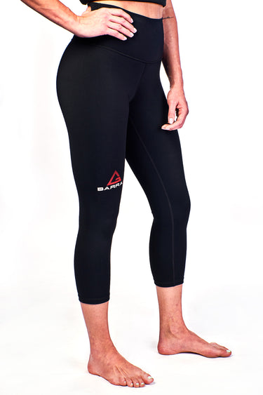 BARRA FIT Womens 3/4 Legging - Black - GB Wear Australia