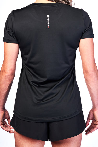 BARRA FIT Womens Tshirt - Black - GB Wear Australia