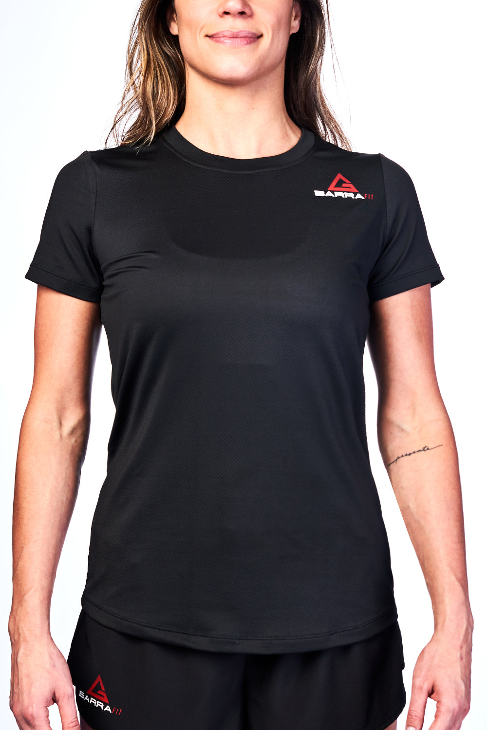BARRA FIT Womens Tshirt - Black - GB Wear Australia