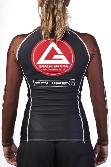 Womens Ranked Rashguard L/S - Brown - GB Wear Australia