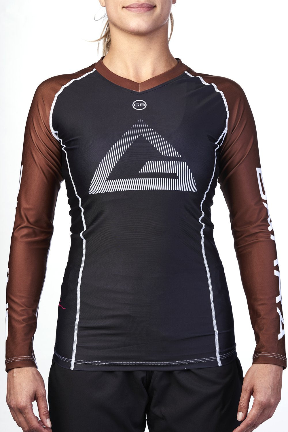 Womens Ranked Rashguard L/S - Brown - GB Wear Australia