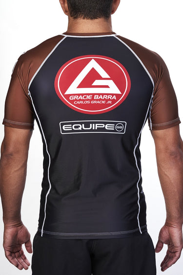 Unisex Ranked Rashguard S/S - Brown - GB Wear Australia