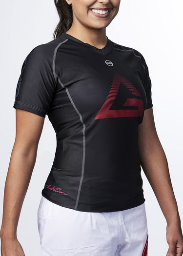 Womens Training Rashguard S/S - Black - GB Wear Australia