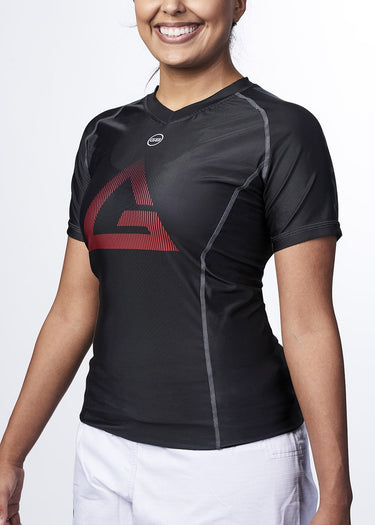 Womens Training Rashguard S/S - Black - GB Wear Australia