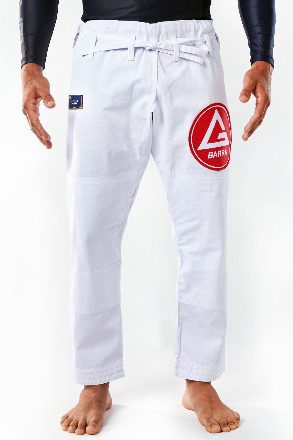 GB Fitted Gi Pants - White - GB Wear Australia