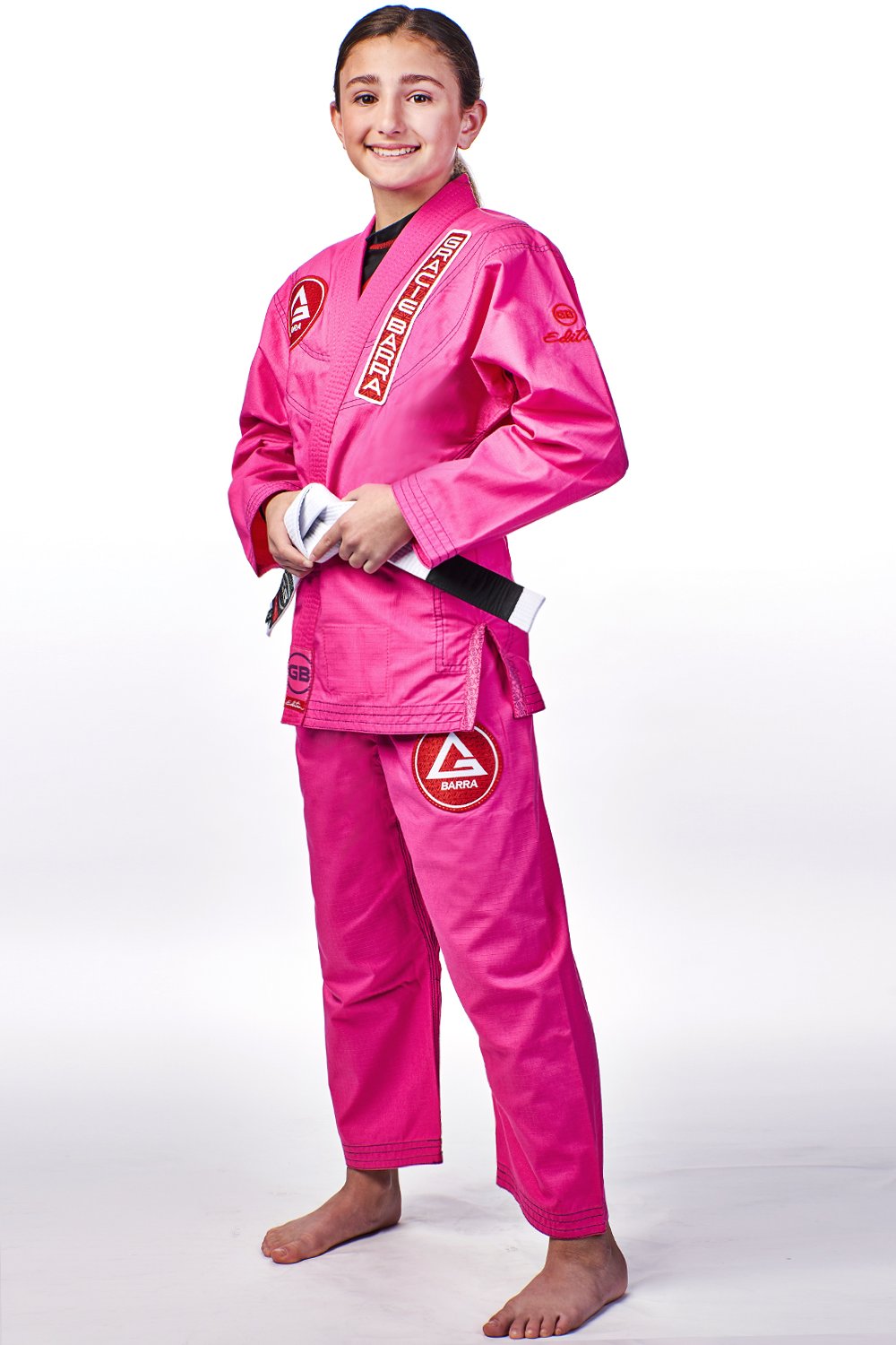 GBK Lite Ripstop Kimono w/ Belt - Pink - GB Wear Australia