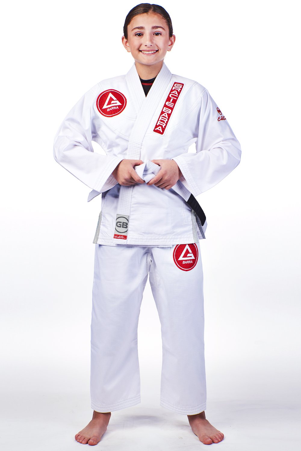 GBK Lite Ripstop Kimono w/ Belt - White - GB Wear Australia