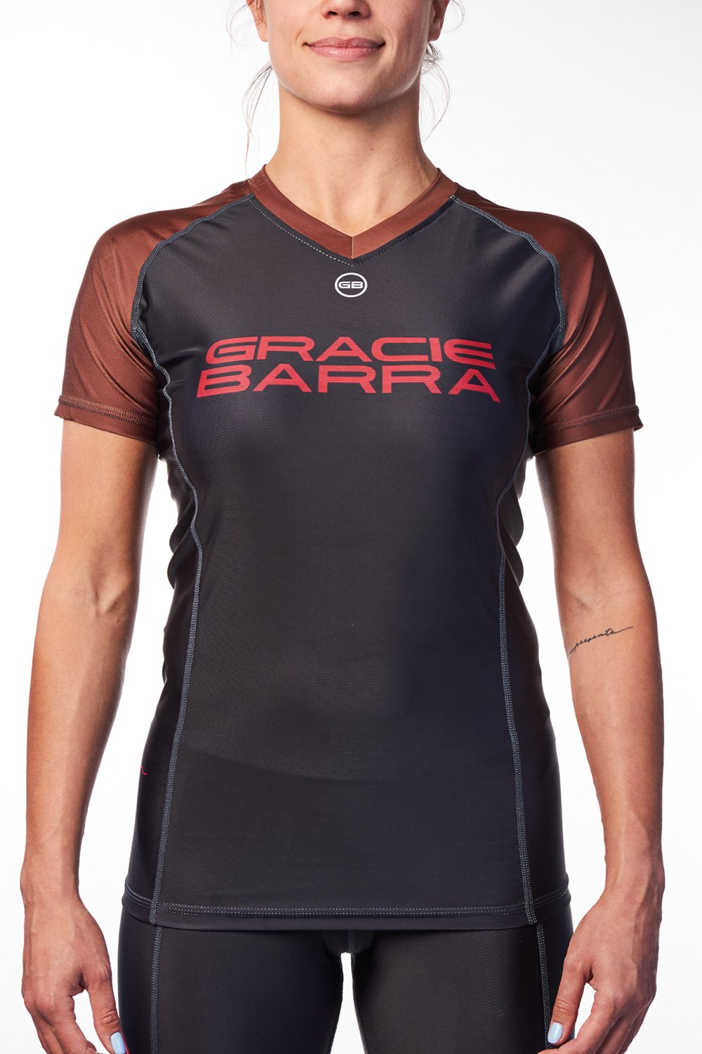 Womens Ranked Rashguard V2 - Brown - GB Wear Australia