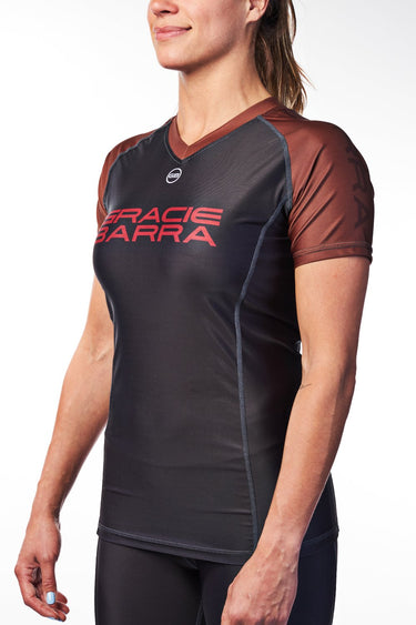 Womens Ranked Rashguard V2 - Brown - GB Wear Australia