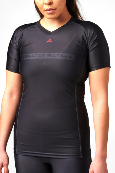 GB Edition S/S Womens Ranked Rashguard - Black - GB Wear Australia